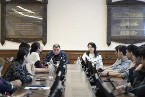 Халықаралық орталық Л. Н. Гумилев атындағы Еуразия ұлттық университетінде "Астана бейбітшілік декларациясы-2025" құжатына арналған дәріс өткізді