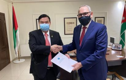 В Иордании состоялась встреча Председателя Правления Центра Н.Назарбаева Б. Сарсенбаева с Первым Заместителем Королевского Института Исламской мысли «Aal al-Bayt» Набилем Аль-Сахебом