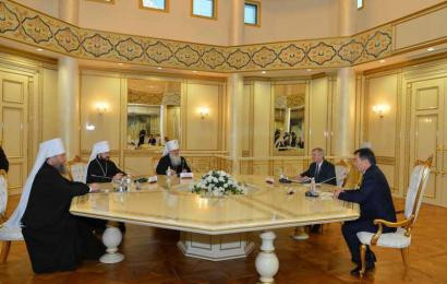 Сенат Төрағасы Орыс Православ Шіркеуінің Сыртқы шіркеулік байланыстар бөлімінің төрағасымен кездесті