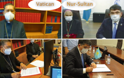 Конфессияаралық және өркениетаралық диалогты дамыту жөніндегі Нұрсұлтан Назарбаев орталығы мен Қасиетті Тақтың Дінаралық диалог жөніндегі Папалық Кеңесі (Ватикан) өзара түсіністік туралы Меморандумға қол қойды