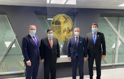 Встреча Председателя Правления Центра Н.Назарбаева  Б.Сарсенбаева с Председателем Комитета по международным делам Национального Совета Словацкой Республики М.Кери и Послом Казахстана в Словацкой Республике Р.Василенко