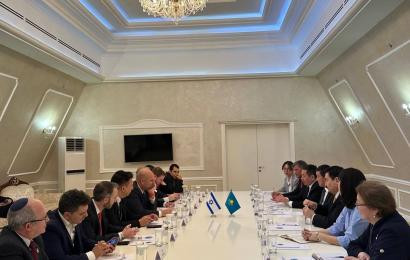 Израиль Мемлекеті Кнессетінің Төрағасы бастаған делегация Халықаралық орталыққа келді.