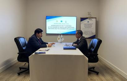 A Meeting of Chairman of the Board of the N.Nazarbayev Center B.Sarsenbayev with Chairman of the Doha International Center for Interfaith Dialogue Ibrahim Saleh Al-Naimi held in Turkey