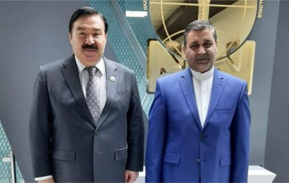 Булат Сарсенбаев встретился с Директором культурного центра Ирана – Советником по вопросам культуры Посольства Исламской Республики Иран в Республике Казахстан Али Акбар Талеби Матином