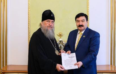 Н.Назарбаев Орталығының Басқарма Төрағасы Б.Сәрсенбаевтың Астаналық және Қазақстандық митрополит Александрмен кездесуі өтті