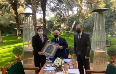 Председатель Правления Центра Н.Назарбаева Булат Сарсенбаев пригласил принять участие в VII Съезде лидеров мировых и традиционных религий Принца Хашимитского Королевства Хасана ибн Талала