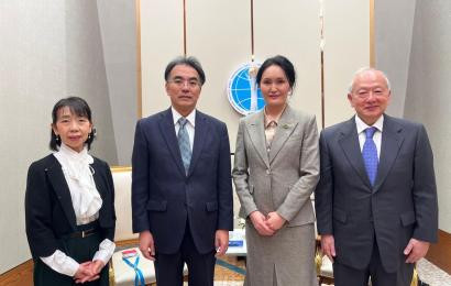 «Сока Гаккай Интернешнл» (SGI) ұйымының халықаралық қатынастар жөніндегі атқарушы директоры Йошиюки Нагаокамен кездесу