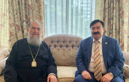 Chairman of the Board of the N.Nazarbayav Center Bulat Sarsenbayev met with Metropolitan Alexander