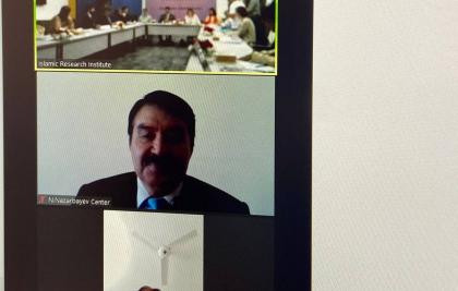 Chairman of the Board of the Centre B. Sarsenbayev participated in the Working Group of Experts