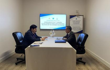 A Meeting of Chairman of the Board of the N.Nazarbayev Center B.Sarsenbayev with Chairman of the Doha International Center for Interfaith Dialogue Ibrahim Saleh Al-Naimi held in Turkey