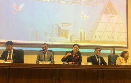 КОНФЕССИЯАРАЛЫҚ ЖӘНЕ ӨРКЕНИЕТАРАЛЫҚ ДИАЛОГТЫҢ ХАЛЫҚАРАЛЫҚ ОРТАЛЫҒЫНЫҢ ҚЫЗМЕТКЕРЛЕРІ ДӘРІС ОҚЫДЫ