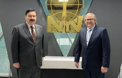 Состоялась рабочая встреча Председателя Правления Центра  Н. Назарбаева Булата Сарсенбаева с Послом Израиля в Казахстане  Эдвином Ябо Глусмано